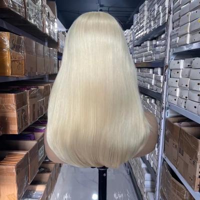 China 100% Medical Glueless Full Lace Wigs Real Virgin Natural Blonde Color Brazilian Unprocessed Straight Human Hair Wholesale Glueless For White Women for sale