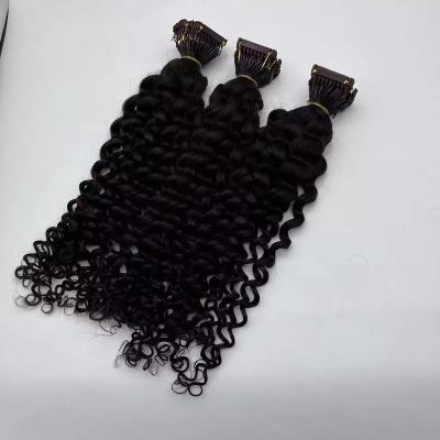 China Virgin 12A Double Genius Color 6D Curly Human Hair Raw Drawn Weft Wholesale Russian Cuticle Curly Natural Black Human Hair Extensions for sale