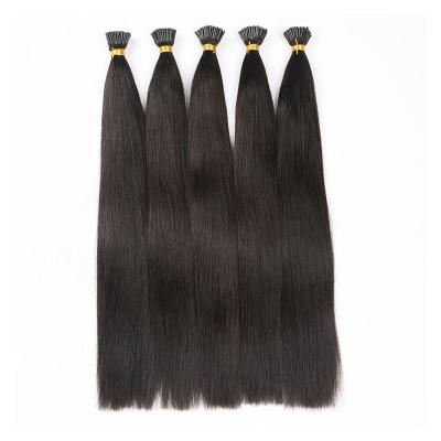 China Hot Selling Raw Raw Vietnamese Burmese Hair Tip Extensions Premium 100% Unprocessed Soft Straight Natural Black Color I for sale