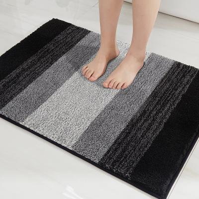 China Sustainable Water Absorbent Bathroom Cover Set Floor Mat Anti Slip Rubber Bath Mat for sale