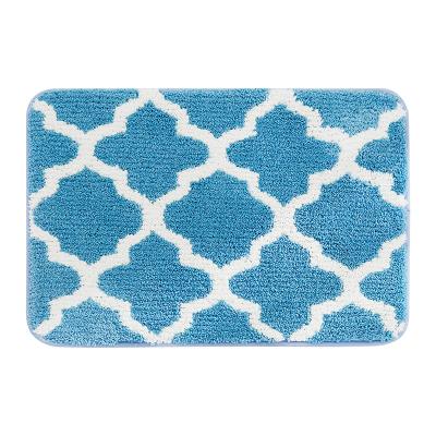 China Sustainable Bath Mats Non Slip Microfiber Bathroom Play Door Rubber Water Absorbent Mat for sale