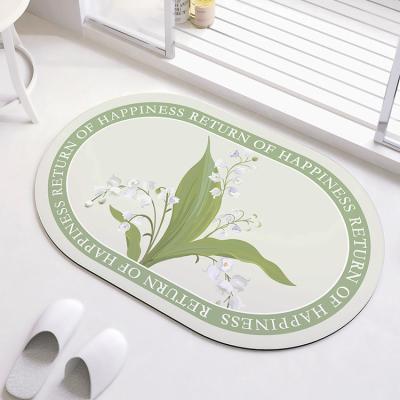 China Modern Super Absorbent Bathroom Anti Slip Quick Drying Custom Made Bath Mat for sale