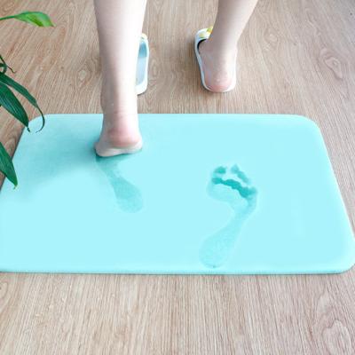 China Viable Water Absorption Diatomite Ultra-strong Quick-drying Non-slip Bath Mat for sale