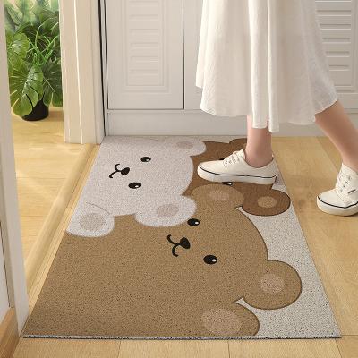 China Washable Anti Slip Noodle PVC Reel Rubber Flooring Bathtub Door Shower Mat for sale