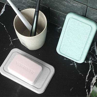 China Modern Diatomite Soap Holder Pink Water Adsorption Bathroom Soap Dish for sale