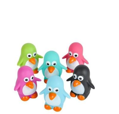 China MODEL TOY Cute Party Penguin Shape Water Spray The Plastic Squirting Stress Vinyl Bath Toy Squeaky Toy for sale