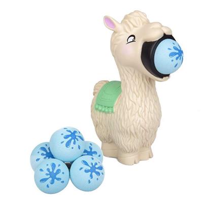 China TOY Llama Spit Balls Animal Snap Toy Shooting Squeeze Toy Stress Relief Spitting Vinyl MODEL Toy For Kids for sale