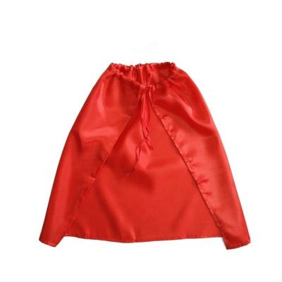 China Promotional wholesale unisex print custom made superhero satin gift adult red cape for cosplay for sale