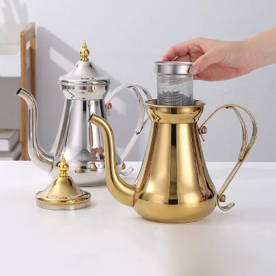 China Amazon Top Selling Kitchen Stainless Steel Water Tea Boiler Sustainable Hot Kettles Teapot With Ring Richard for sale