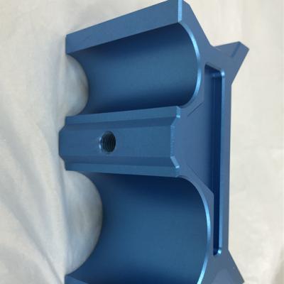 China Aluminum Blue Surface Finish CNC Milled Aluminum Maintenance Parts Anodized for sale