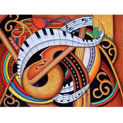 China Modern Diy Diamond Embroidery Cross Stitch Painting Home Decor Diamond Painting Full Drill Keys Art Wholesale Piano and Music Notes for sale