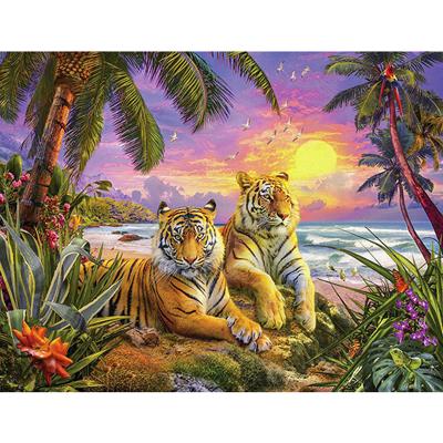 China Modern Animal Wall Art Home Decor Diy Diamond Painting Tiger Diamond Embroidery Picture Craft for sale