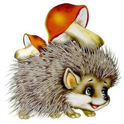 China Modern 5d Diy Diamond Painting Kit Hedgehog With Mushroom Picture Diamond Embroidery Painting Decoration Wall Art for sale