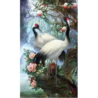 China New Home Gift Diamond Embroidery Crane 5d Diy Picture Rhinestone Mosaic Diamond Painting Bear Full Square Classic/Postmodern Round Decoration for sale