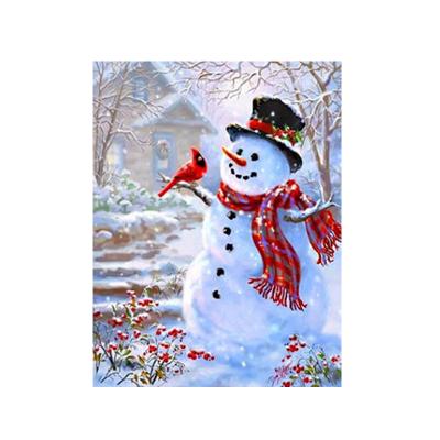 China New 5D Diamond Painted Snowman Diy By Digital stitch Diamond Living Room Bedroom Wall Art Decoration Cartoon Crafts for sale