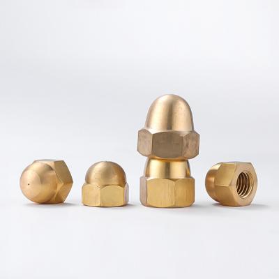 China Zhuoqi Electronic Custom Copper Brass Nut Copper Screw End Nut for sale