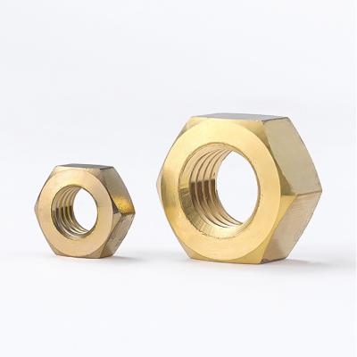 China Zhuoqi Brass Electronic Nut Copper Screw Ring Brass Hex Nut for sale