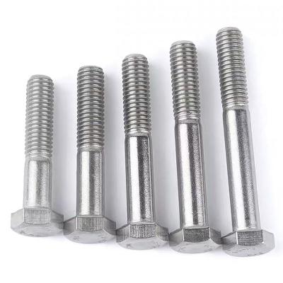 China High Quality DIN933 931 Colored Aluminum Hex Bolt 4.8 8.8 10.9 12.9 Stainless Steel Hex Bolts m8 Colored Hex Bolts And Nuts M8 Stainless Steel for sale