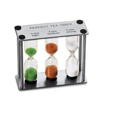 China Perfect Morden Three-in-One Deluxe Tea Timer 3-4-5 Minute Sand Hourglass Timers for Kids Classroom Home Decor for sale