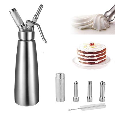 China Home Sustainable Sweetie 500ML Decorate Whipped Cream Dispenser Stainless Steel Cream Maker for sale