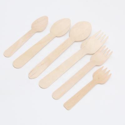 China For ECO Food Disposable Wooden Cutlery Set 48pcs Cutlery Set With Wooden Box Vietnam for sale