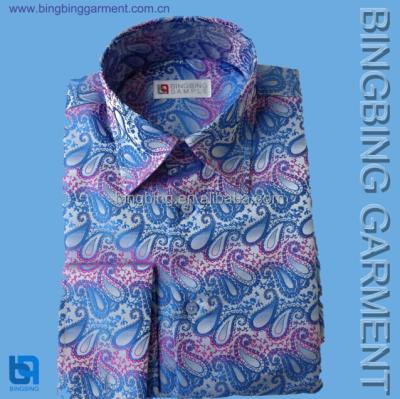 China 2018 Anti-pilling Mens Satin Fabric Cotton Shirts for sale