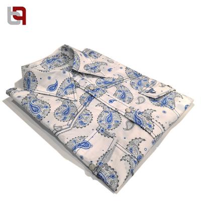 China Casual 100% Paisley Print For Wholesale Cotton Mens Shirt for sale