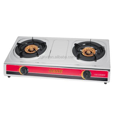 China Automatic 2 Burner Kitchen Appliances Hotel JX-7002B Ignition Gas Stove / Portable Cooking Stove for sale