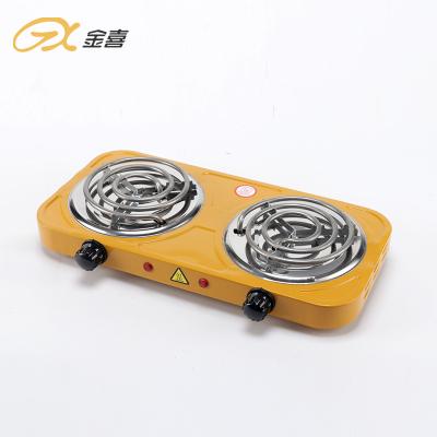 China Coil Electric Cooking Stove Outdoor Portable Adjustable Temperature Double Burner for sale