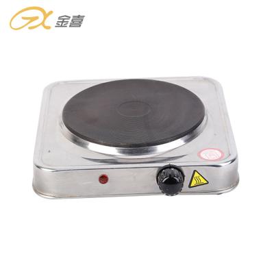 China Outdoor High Quality Solid Single Burner Stainless Steel Electric Cooking Hot Plate Heater for sale