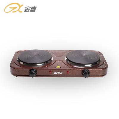 China Energy Saving 2000W 2 Plate Electric Stove Outdoor With Oven for sale