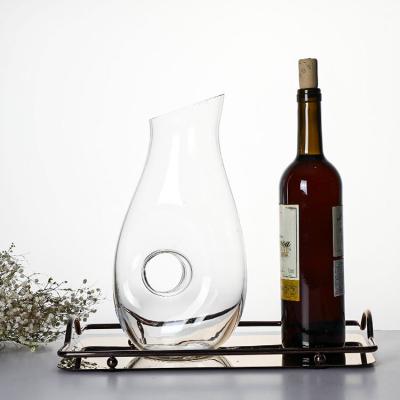 China Minimalist Clear Unbreakable Lead Free Crystal Backs Customized High Quality Customized Wine Decanter for sale