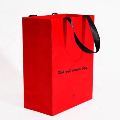 China Wholesales Recyclable Tea Packaging Small Gift Bags Paper Bag for sale