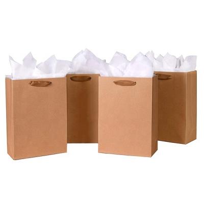 China Recyclable Wedding Make Beautiful Decorative Tissue Paper in Craft Paper Shopping Bag with Kraft Paper Handles for sale