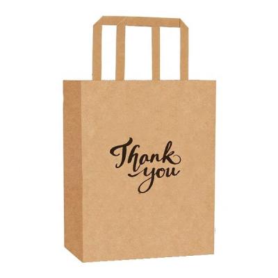 China High Quality Recyclable Khaki Brown Reusable Kraft Paper Fine Art Print Packaging Food Shopping Paper Bag for sale