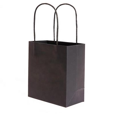 China Custom Design Recyclable Eco Friendly Recyclable Print White Brown Kraft Handles Paper Shopping Bag With Your Own Logo for sale