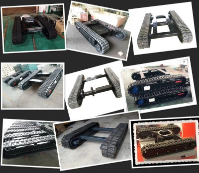 China rubber track undercarriage manufacturer rubber track system rubber crawler chassis for sale