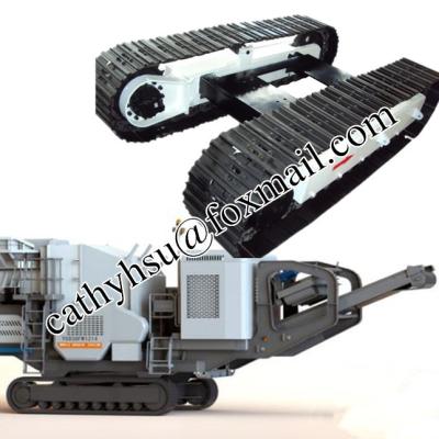 China custom built crusher cralwer undercarriage steel crawler chassis from china factory for sale