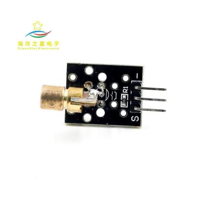 China Factory Outlets 650nm 6mm 5V 5mW Standard Red Laser Dot Diode Copper Head Transmitter KY-008 Laser Sensor Module for sale