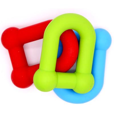 China 2022 Wholesale Fashion Soft Children's Free BPA Factory Direct Selling Chew Toy U Car Shaped Teething Toy Silicone Teether Baby Teethers for sale