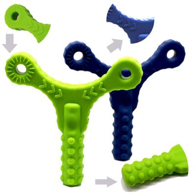 China 2021 Hot Selling Wholesale Soft Toy Amazon Soft Baby Toy Teething Silicone Teether for sale