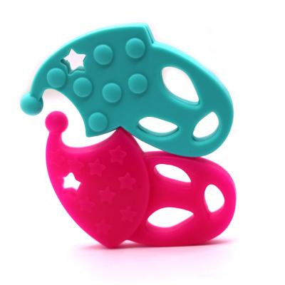 China eco-friendly silicone baby teething necklace wholesale/bpa free silicone teething pendant for sale