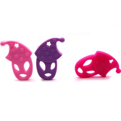 China Teething Toy Newest BPA Free Silicone Chewing Necklace Ghost Soft Sensory Bear Soft Toys Animal Jewelry Making Baby Teether for sale