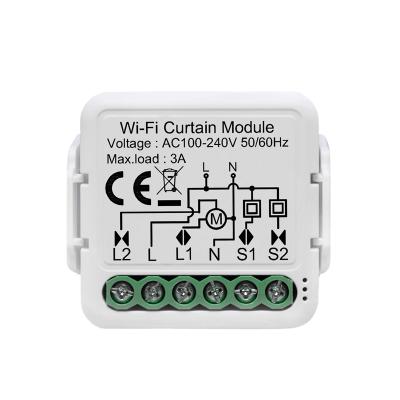 China Tuya WiFi 1gang Wifi Curtain Module For Roller Shutter APP Remote Blind Blind Switch Work For Home Google Alexa for sale