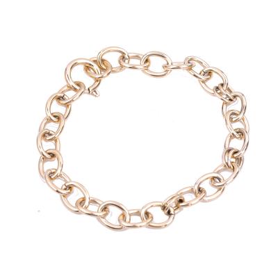 China FASHIONABLE New Trend Minimalist 18K Gold Plated Couple Bracelet For Men And Women for sale