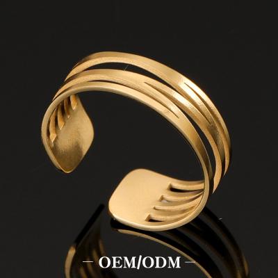 China TRENDY Wholesale Ring For Woman Lightning Seal Ring Stainless Steel for sale