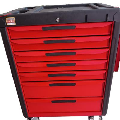 China Cold Sheet China Production Heavy Duty Mobile Tool Car 7 Drawer Tool Cabinet Box for sale