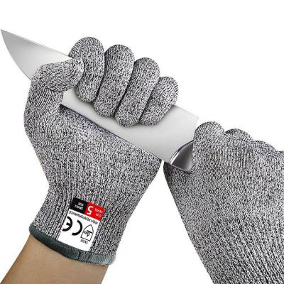 China Kitchen 13 Gauge HPPE Anti-Cut Level 5 Resistant Cut Glove For Food Grade Kitchen for sale