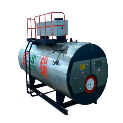 China 1T small town gas horizontal condensing diesel oil fired steam boiler for central heating for sale