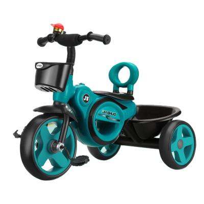 China Double children's tricycle Wholesale Portable  Safe plastic Ride on Car 3 Wheel Baby Kids Cycle 3 Years Baby Children Tricycle for sale